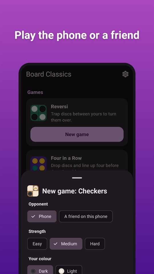 Board Classics: Play the phone or a friend