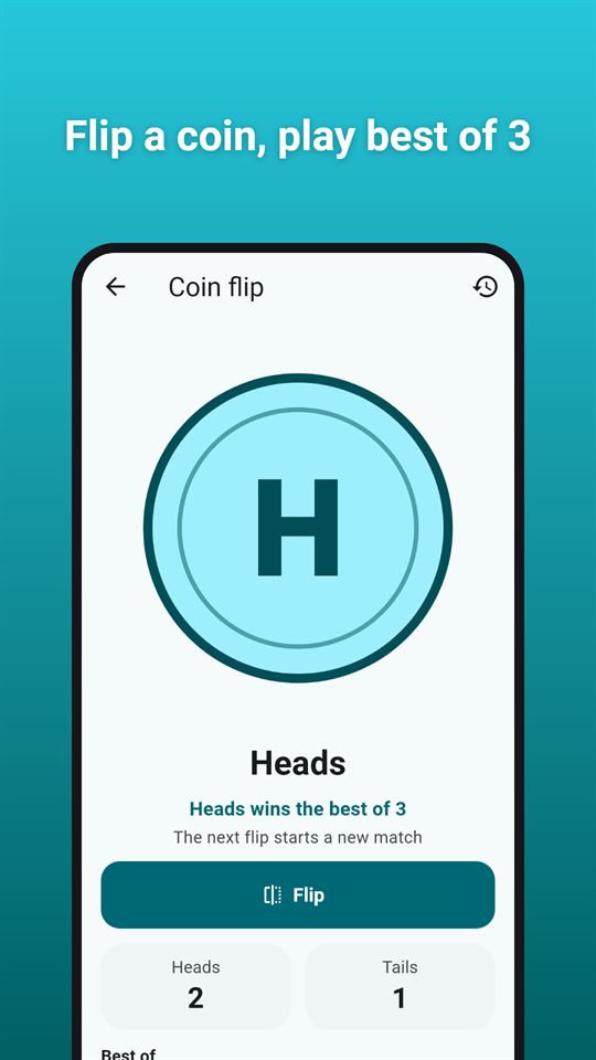 Choosy Wheel: Flip a coin, play best of 3