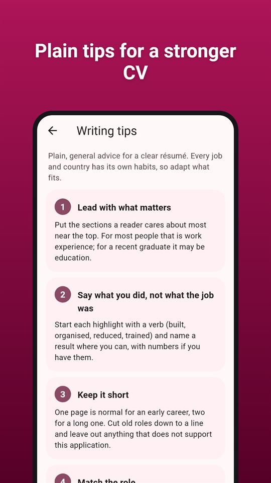 CVSmith: Plain tips for a stronger CV