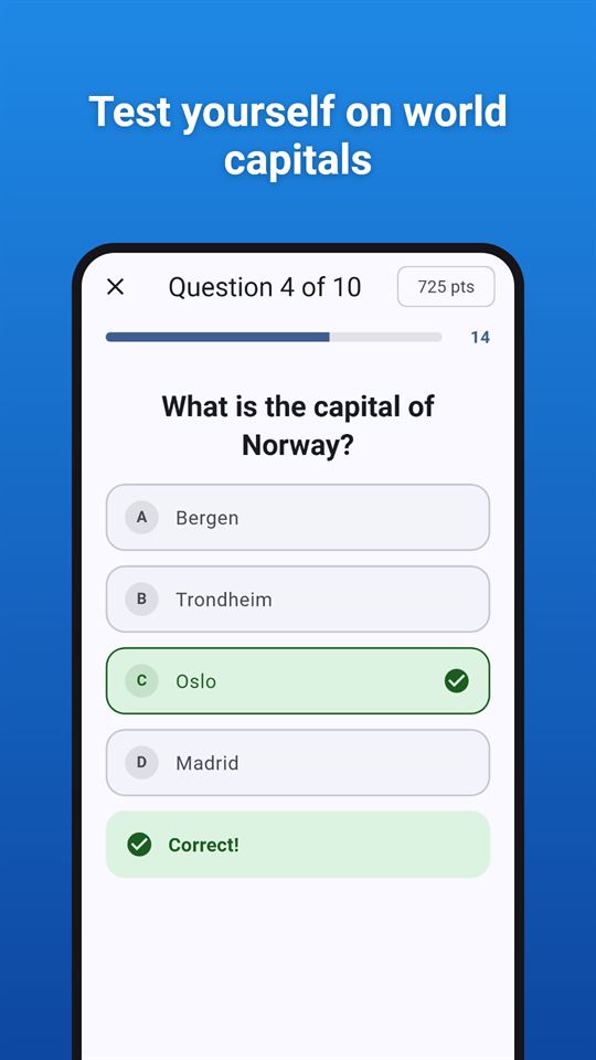 Globe Glow: Test yourself on world capitals