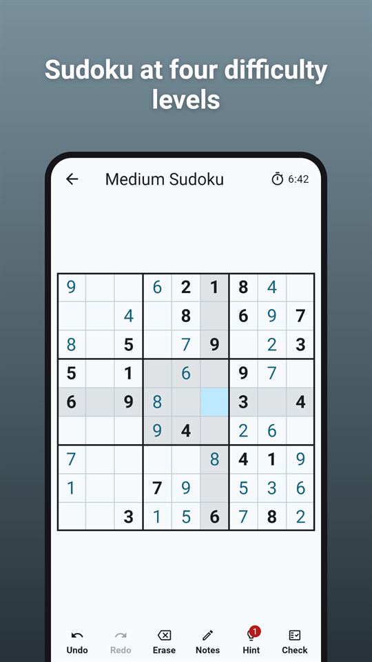 Grid Logic: Sudoku at four difficulty levels