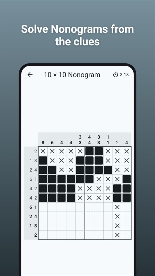 Grid Logic: Solve Nonograms from the clues