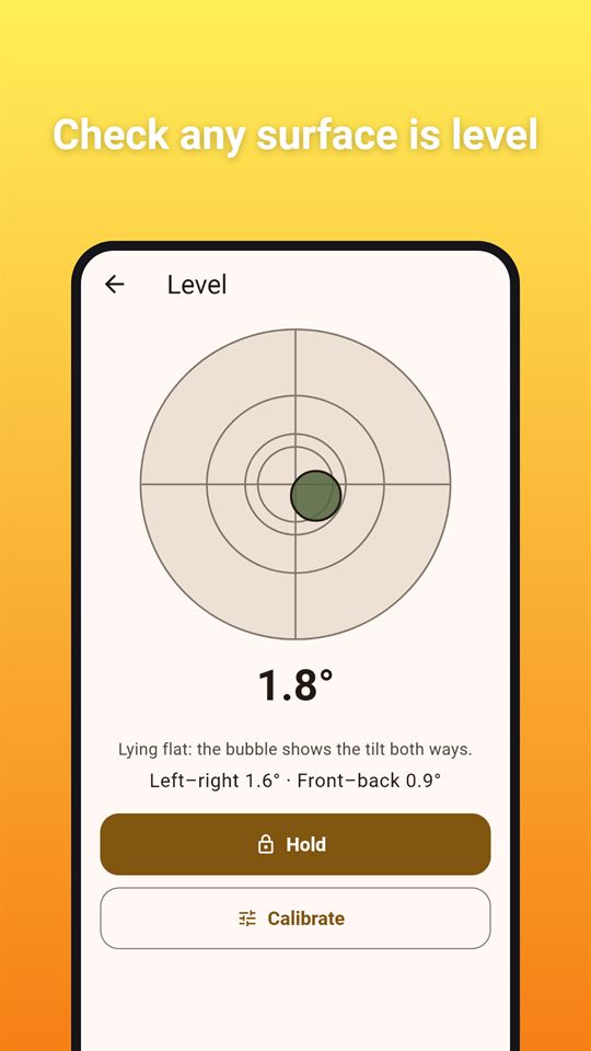 LevelPal: Check any surface is level