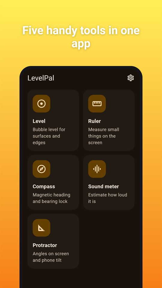 LevelPal: Five handy tools in one app