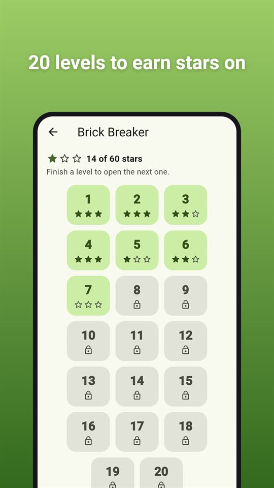 Retro Duo: 20 levels to earn stars on