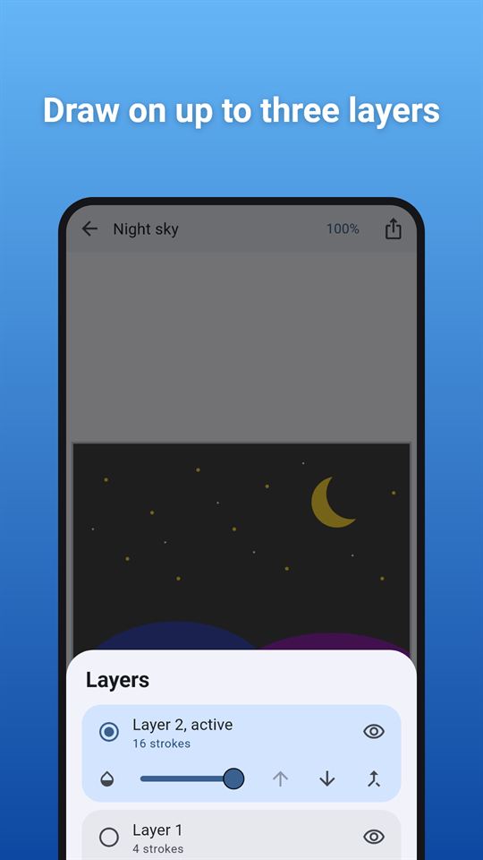 Scribble Nook: Draw on up to three layers