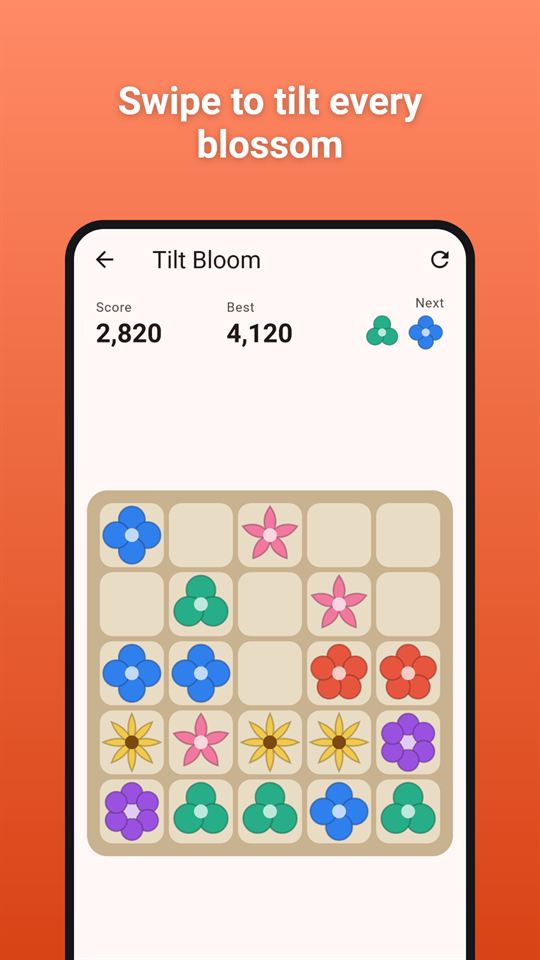 Tilt Bloom: Swipe to tilt every blossom