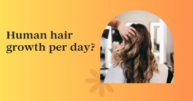 Human hair growth per day