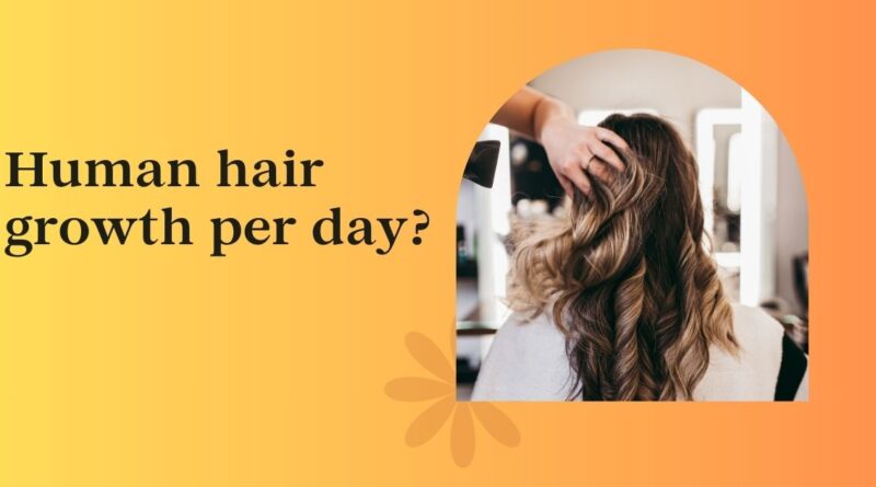 Human hair growth per day